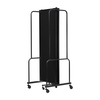 National Public Seating NPS Room Divider, 6' Height, 3 Sections, Black RDB6-3PT10